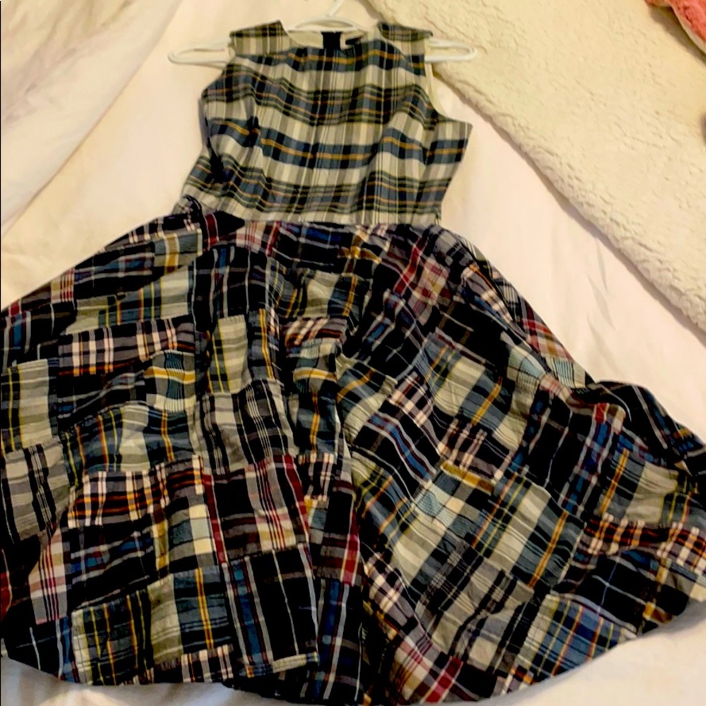 Ralph Lauren dress navy plaid size 0